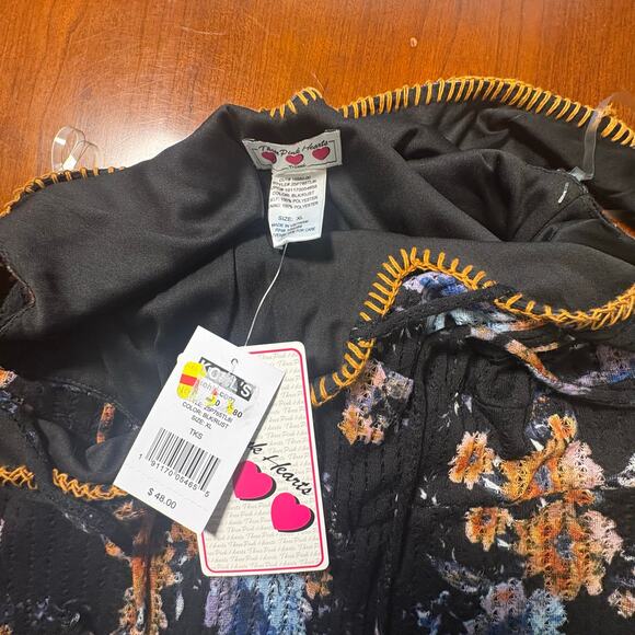 Three Pink Hearts Tank Dress Lined Size XL - Picture 2 of 5